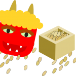 節分の鬼役をやりました。